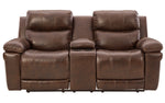 Edmar Chocolate Power Recliner Loveseat