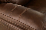 Edmar Chocolate Power Recliner Loveseat