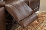 Edmar Chocolate Power Recliner Loveseat