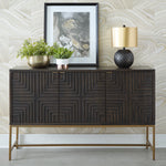 Elinmore Brown Wood Accent Cabinet