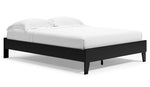 Finch Black Wood Queen Platform Bed