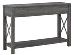 Freedan Grayish Brown Console Sofa Table