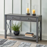 Freedan Grayish Brown Console Sofa Table