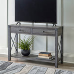 Freedan Grayish Brown Console Sofa Table