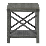 Freedan Grayish Brown End Table