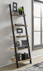 Gerdanet Light Brown/Black Bookshelf