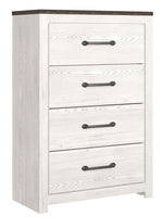 Gerridan Gray/White 4-Drawer Chest