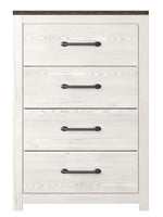 Gerridan Gray/White 4-Drawer Chest