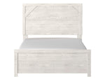 Gerridan White Wood Full Panel Bed