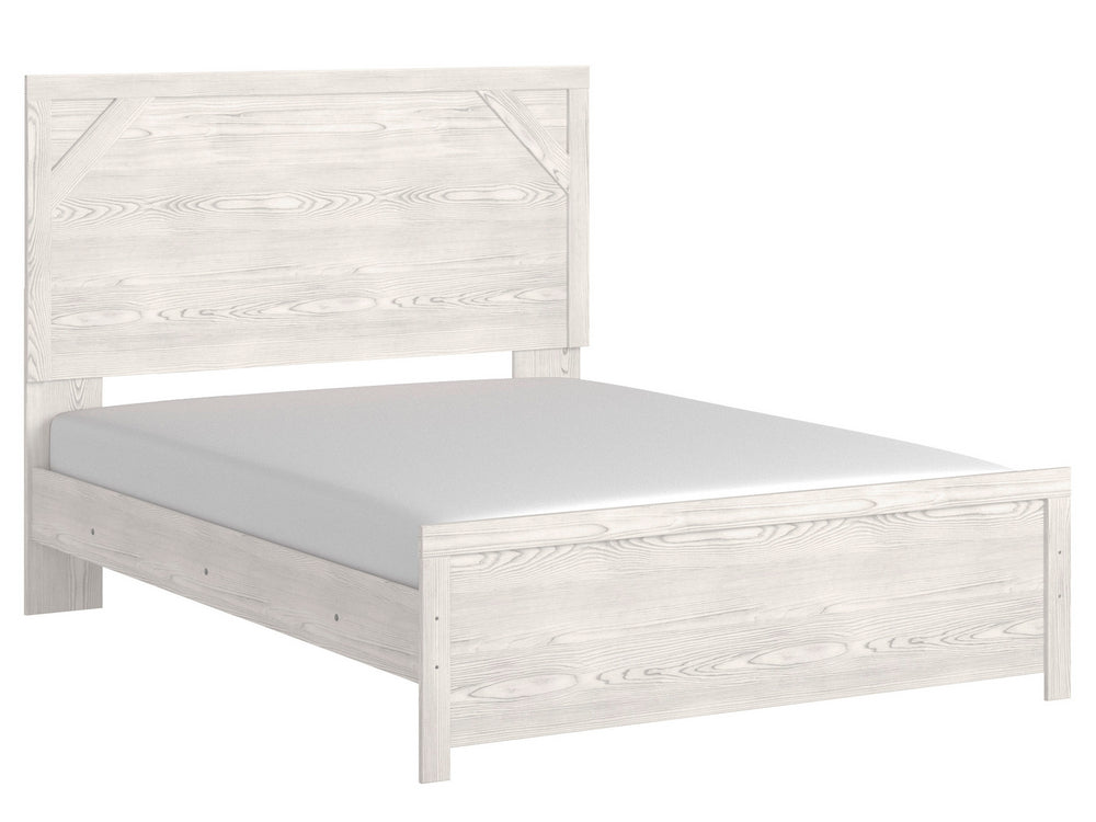 Gerridan White Wood Queen Panel Bed