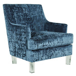 Gloriann Lagoon Velvet Accent Chair