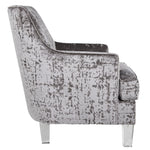 Gloriann Pewter Velvet Accent Chair