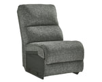 Goalie 3-Pc Pewter Manual Recliner Sofa