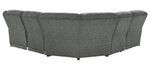 Goalie 5-Pc Pewter Manual Recliner Sectional