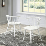 Grannen 2 White Wood Side Chairs