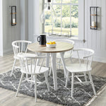 Grannen 2 White Wood Side Chairs