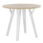 Grannen Natural/White Wood Round Dining Table