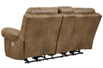 Grearview Earth Faux Leather Power Recliner Loveseat