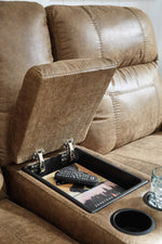 Grearview Earth Faux Leather Power Recliner Loveseat