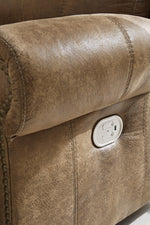 Grearview Earth Faux Leather Power Recliner Loveseat