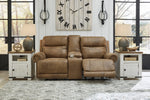 Grearview Earth Faux Leather Power Recliner Loveseat