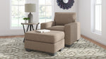 Greaves Driftwood Fabric Ottoman