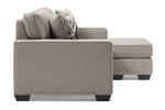 Greaves Stone Fabric Reversible Sofa Chaise