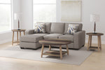 Greaves Stone Fabric Reversible Sofa Chaise