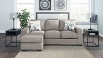 Greaves Stone Fabric Reversible Sofa Chaise