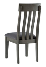 Hallanden 2 Gray Fabric/Wood Side Chairs