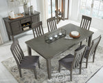 Hallanden Gray Extendable Dining Table