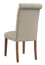 Harvina 2 Beige Fabric Side Chairs