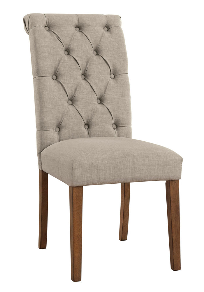 Harvina 2 Beige Fabric Side Chairs