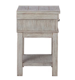 Hollentown Whitewash 1-Drawer Nightstand