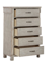 Hollentown Whitewash 5-Drawer Chest