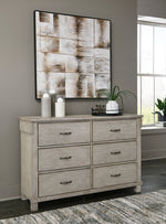 Hollentown Whitewash 6-Drawer Dresser