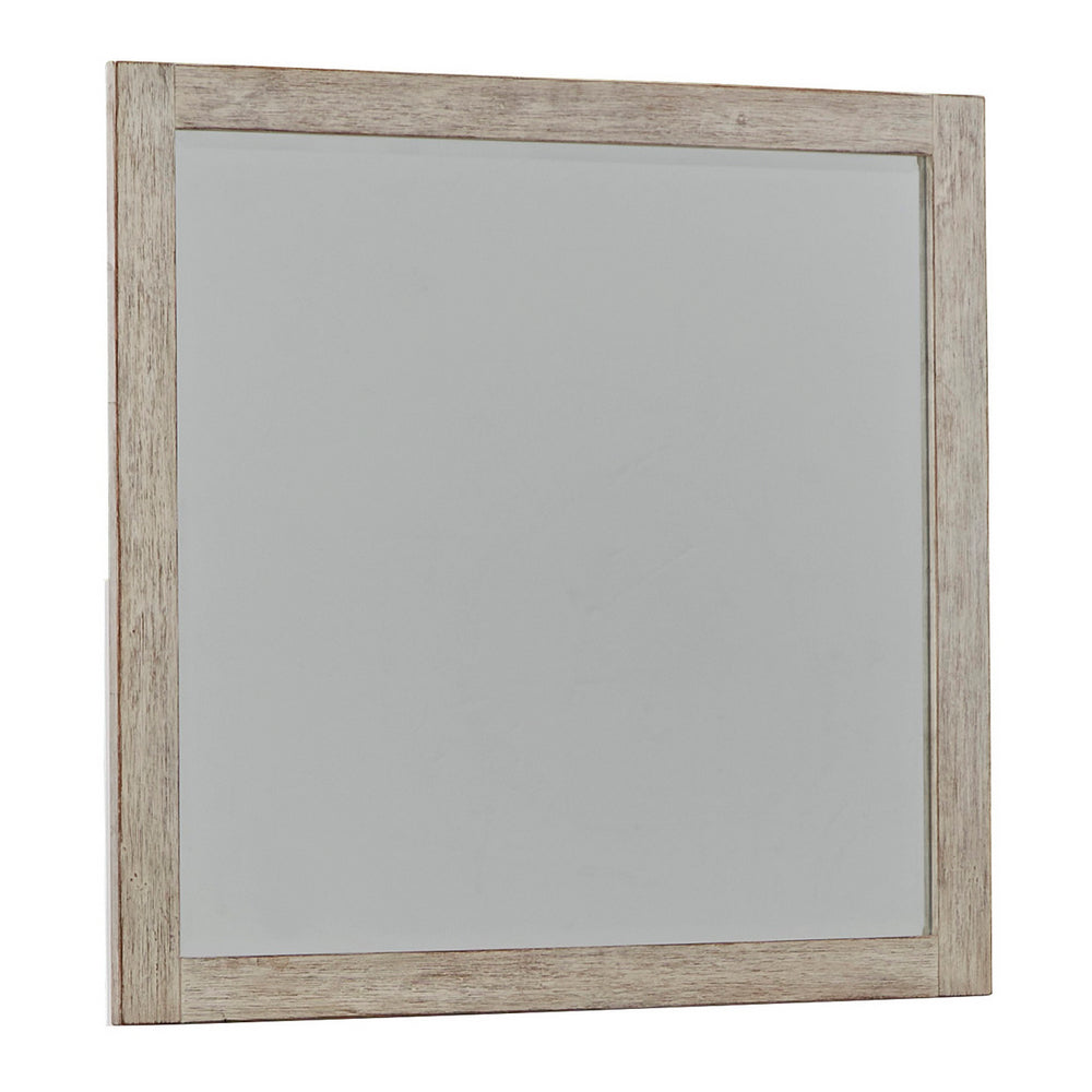 Hollentown Whitewash Dresser Mirror