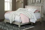 Hollentown Whitewash Full Platform Bed