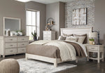 Hollentown Whitewash King Platform Bed