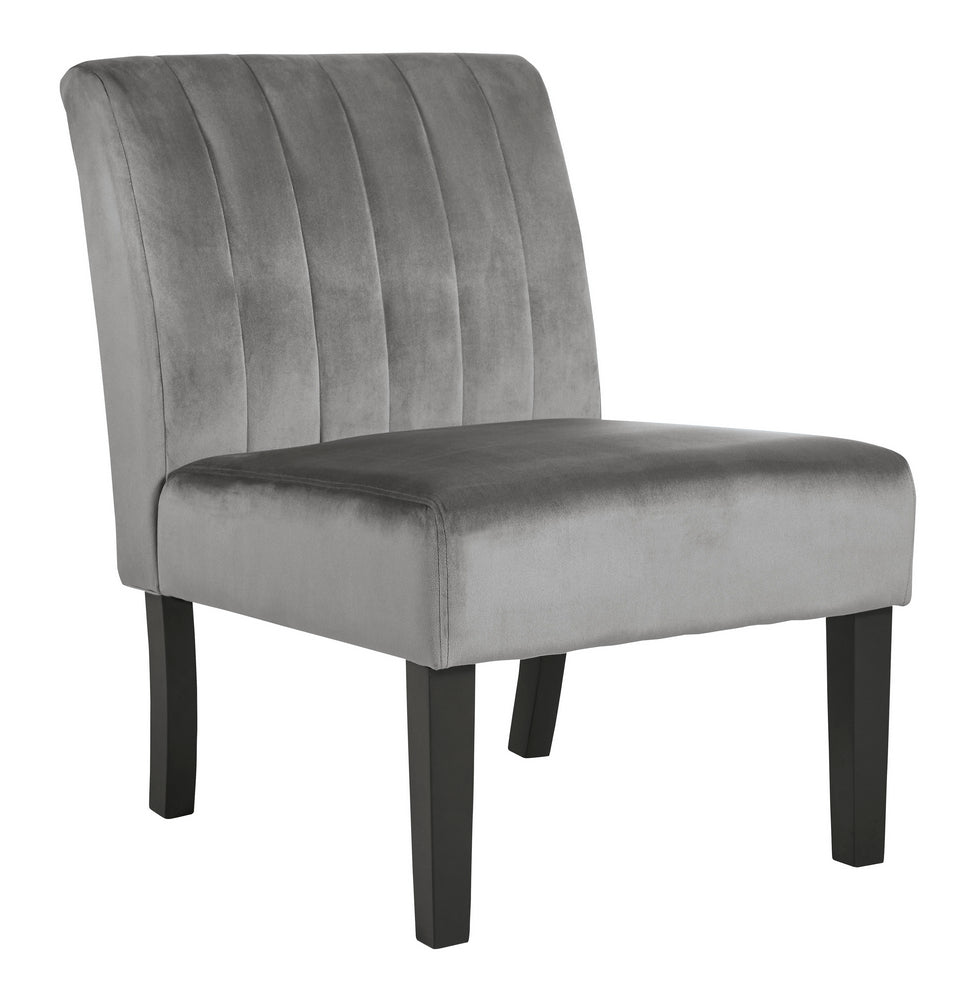 Hughleigh Gray Velvet Accent Chair