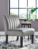 Hughleigh Gray Velvet Accent Chair