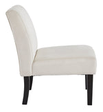 Hughleigh Light Beige Velvet Accent Chair