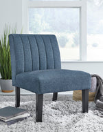 Hughleigh Navy Fabric Accent Chair