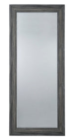 Jacee Antique Gray Wood Floor Mirror