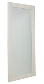 Jacee Antique White Wood Floor Mirror