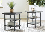 Jandoree 2 Grayish Brown Wood End Tables