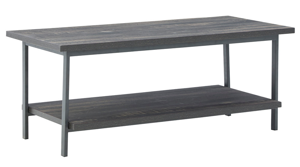 Jandoree Grayish Brown Wood Coffee Table