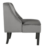 Janesley Gray Velvet Accent Chair