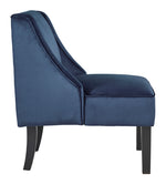 Janesley Navy Velvet Accent Chair