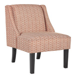 Janesley Orange/Cream Fabric Accent Chair